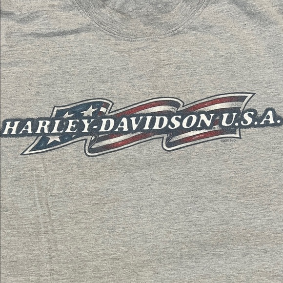 Harley Davidson Long Sleeve Graphic TShirt Size Large - Picture 2 of 7